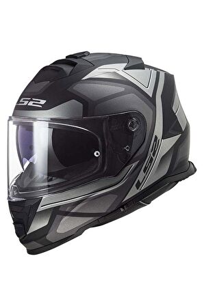 LS2 STORM 2 FASTER MAT TITANIUM KASK