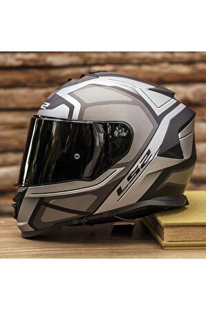 LS2 STORM 2 FASTER MAT TITANIUM KASK