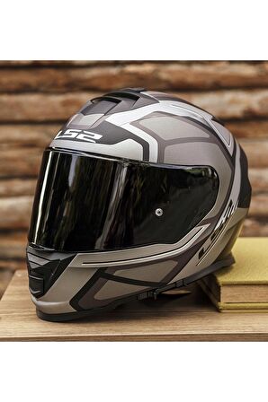 LS2 STORM 2 FASTER MAT TITANIUM KASK