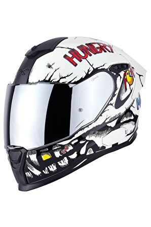 NEXX SX.100R HUNGRY MILES BEYAZ KASK