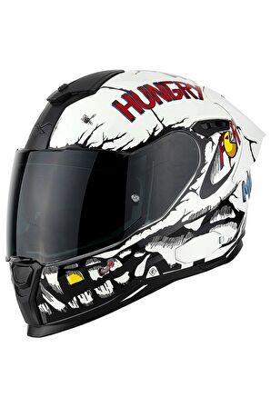 NEXX SX.100R HUNGRY MILES BEYAZ KASK