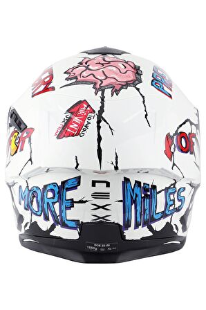 NEXX SX.100R HUNGRY MILES BEYAZ KASK