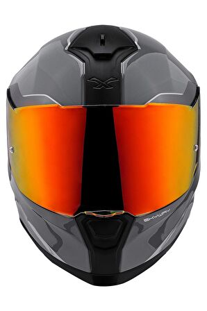 NEXX SX.100 SKYWAY GRİ-KIRMIZI KASK