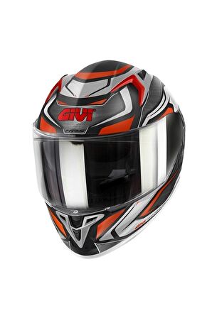 GIVI 50.9 ATOMIC MAT SİYAH-GRİ-KIRMIZI KASK