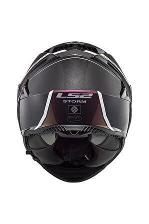 LS2 STORM 2 VELVET MAT SİYAH-GÖKKUŞAĞI KASK