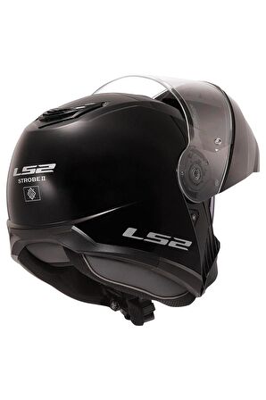LS2 STROBE 2 SİYAH KASK