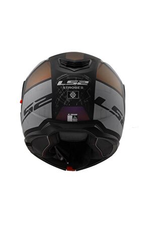 LS2 STROBE 2 ORION MAT SİYAH-MOR-MAVİ KASK
