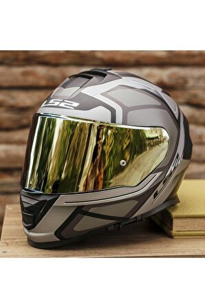 LS2 STORM 2 FASTER MAT TITANIUM KASK