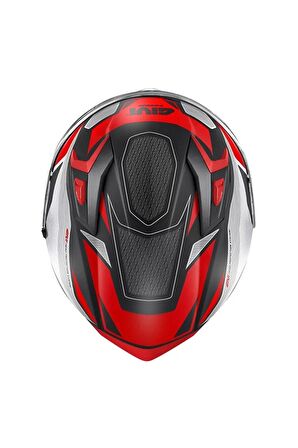 GIVI 50.8 BRAVE MAT SİYAH-TITANIUM-KIRMIZI KASK