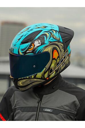 LS2 RAPID 2 RACE NEO MAVİ-MOR KASK