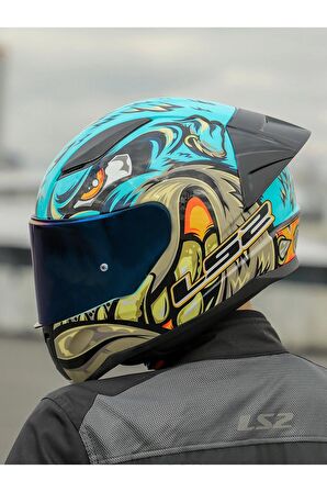 LS2 RAPID 2 RACE NEO MAVİ-MOR KASK