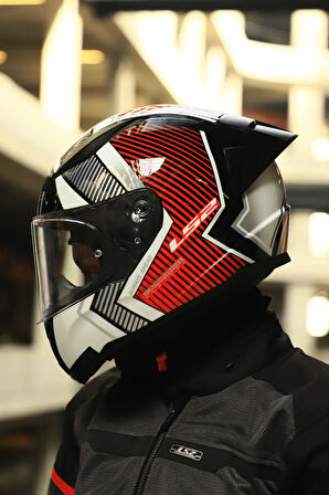 RAPID 2 Race EXTRA BEYAZ-KIRMIZI KASK