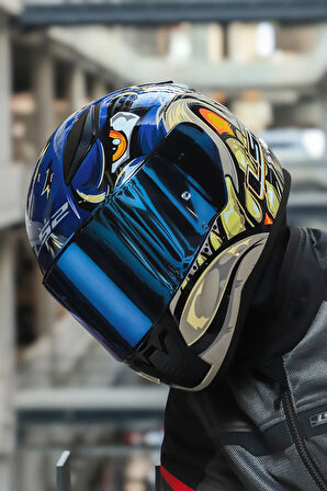RAPID 2 SPOX MAVİ-GRİ KASK
