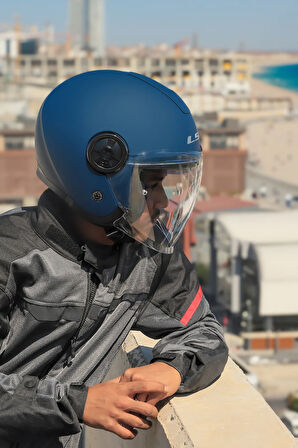 CLASSY MAT NAVY MAVİ KASK