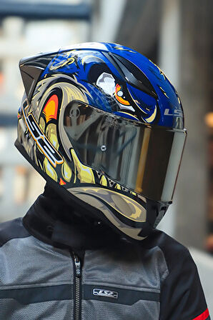 RAPID 2 RACE SPOX MAVİ-GRİ KASK