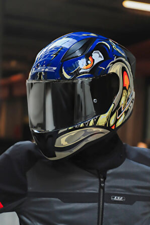 RAPID 2 RACE SPOX MAVİ-GRİ KASK