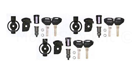 GIVI SL103 ÇANTA GÜVENLİKLİ ANAHTAR SETİ 3LÜ