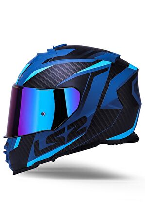 LS2 STORM 2 RACER MAT MAVİ KASK