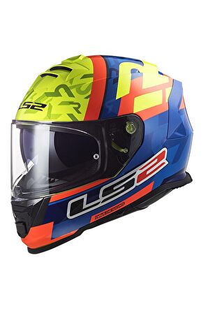 LS2 STORM 2 SALVADOR REPLICA MAVİ-NEON SARI KASK