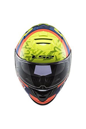 LS2 STORM 2 SALVADOR REPLICA MAVİ-NEON SARI KASK
