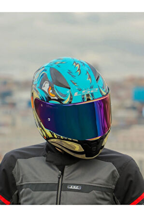 Rapıd 2 Race Neo Mavi-mor Kask