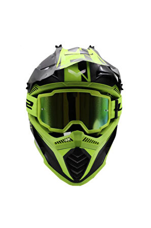 CHARGER MOTO KROSS GÖZLÜK GOGGLES (IRIDIUM CAMLI)