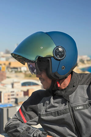 CLASSY MAT NAVY MAVİ KASK