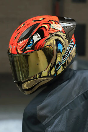 RAPID 2 RACE SPOX KIRMIZI-GRİ KASK