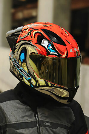 RAPID 2 RACE SPOX KIRMIZI-GRİ KASK