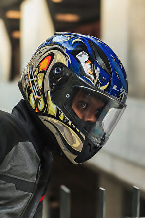 RAPID 2 SPOX MAVİ-GRİ KASK