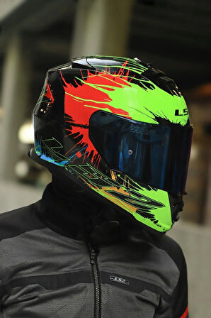 STORM 2 DROP SİYAH-SARI-KIRMIZI KASK