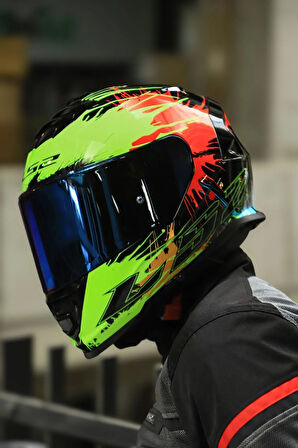 STORM 2 DROP SİYAH-SARI-KIRMIZI KASK
