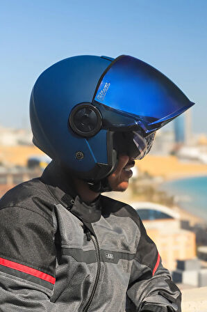 CLASSY MAT NAVY MAVİ KASK