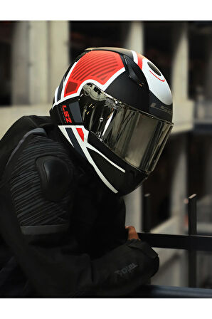 RAPID 2 GRID MAT BEYAZ-KIRMIZI KASK