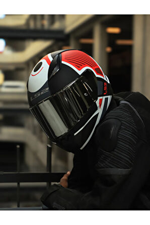 RAPID 2 GRID MAT BEYAZ-KIRMIZI KASK