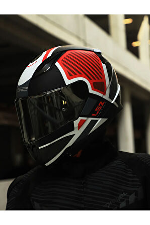 RAPID 2 GRID MAT BEYAZ-KIRMIZI KASK