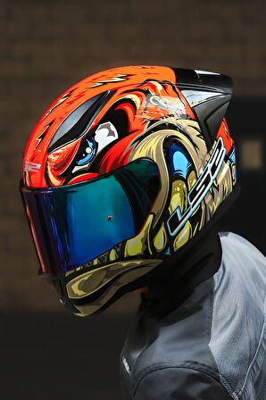 RAPID 2 RACE SPOX KIRMIZI-GRİ KASK