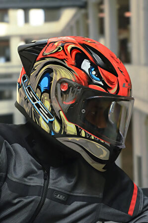 RAPID 2 RACE SPOX KIRMIZI-GRİ KASK