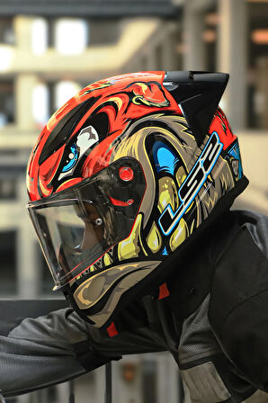 RAPID 2 RACE SPOX KIRMIZI-GRİ KASK