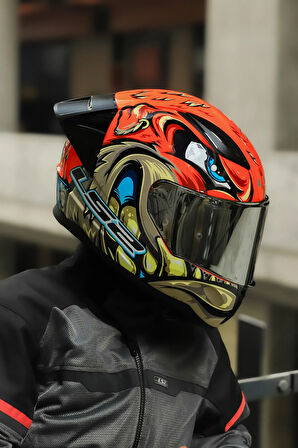 RAPID 2 RACE SPOX MAVİ-GRİ KASK