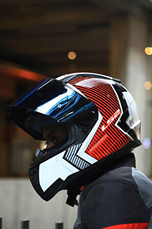 RAPID 2 EXTRA BEYAZ-KIRMIZI KASK