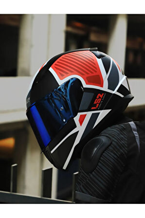 RAPID 2 GRID MAT BEYAZ-KIRMIZI KASK