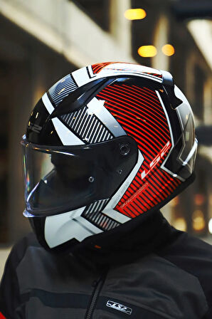RAPID 2 EXTRA BEYAZ-KIRMIZI KASK