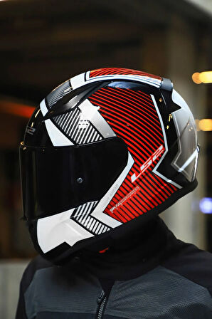 RAPID 2 EXTRA BEYAZ KIRMIZI KASK