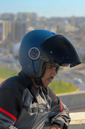 CLASSY MAT NAVY MAVİ KASK