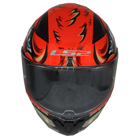 LS2 RAPID 2 SPOX KIRMIZI-GRİ KASK