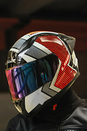 RAPID 2 Race EXTRA BEYAZ-KIRMIZI KASK