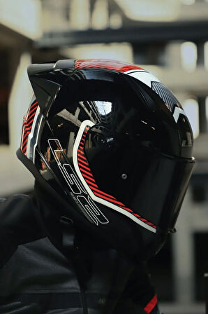 RAPID 2 Race EXTRA BEYAZ-KIRMIZI KASK