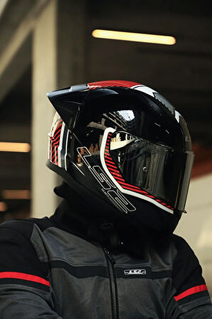 RAPID 2 Race EXTRA BEYAZ-KIRMIZI KASK