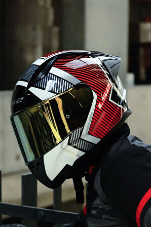 RAPID 2 Race EXTRA BEYAZ-KIRMIZI KASK